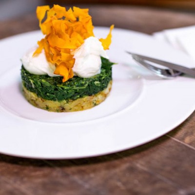 © Martin Schotte Teller mit Bio Spinat