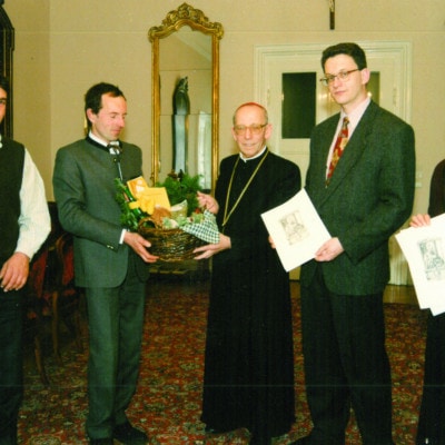 Weihnachtsgrüße an Erzbischof Johann Eder im Jahr 1996