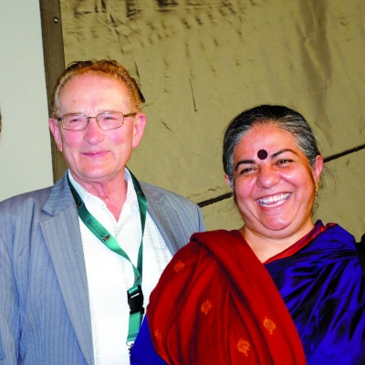 Gentechnik-Gegner Percy Schmeiser und Vandana Shiva zu Gast in Salzburg 2009
