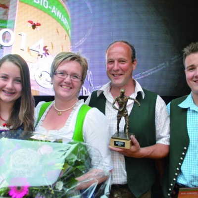 Familie Widauer aus Leogang gewinnen den ersten Bio-Award 2014