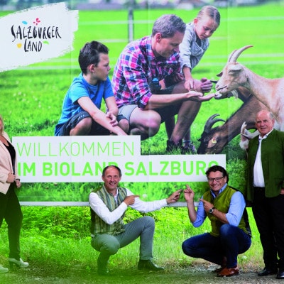 Landesplakat „Bioland Salzburg” 2018.