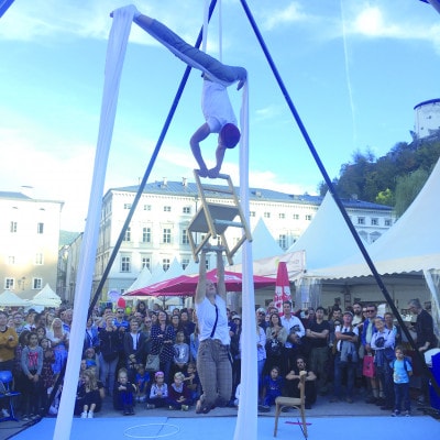 Artistenshow Circus Kompanie beim Biofest 2019