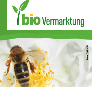 Biene und Logo BioVermarktung
