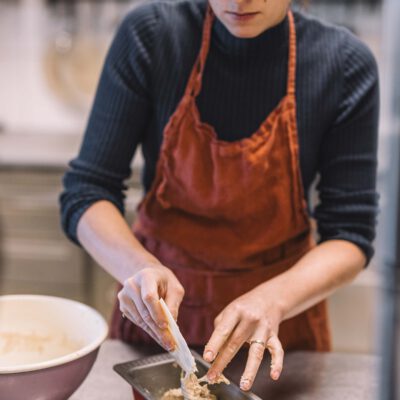 © Slowfood/Mara Hohla
Teig in Backform