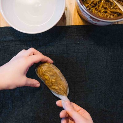 © Slow Food Österreich/Mara Hohla Vegane Entenkeule Formen