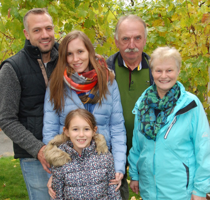 Familie Fegerl, Eltern Großeltern Kinder
