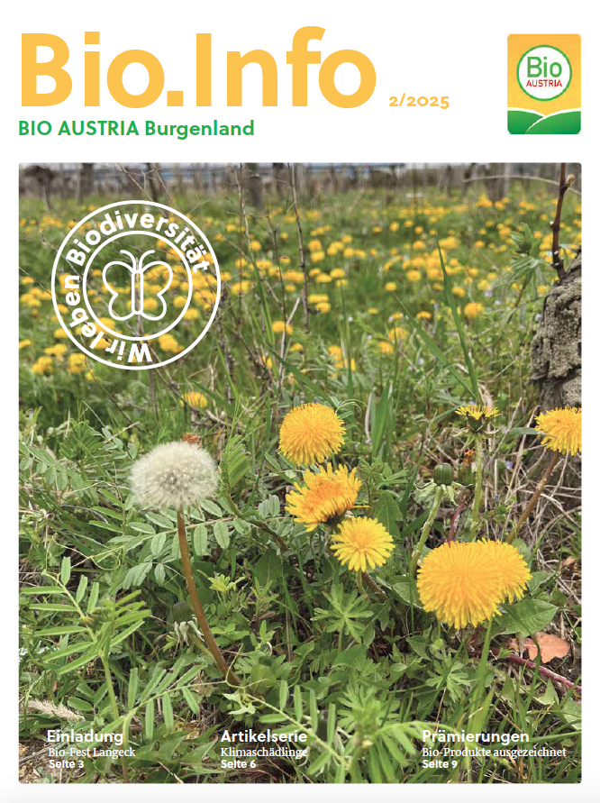 Deckblatt Bio.Info Burgenland 2/2025