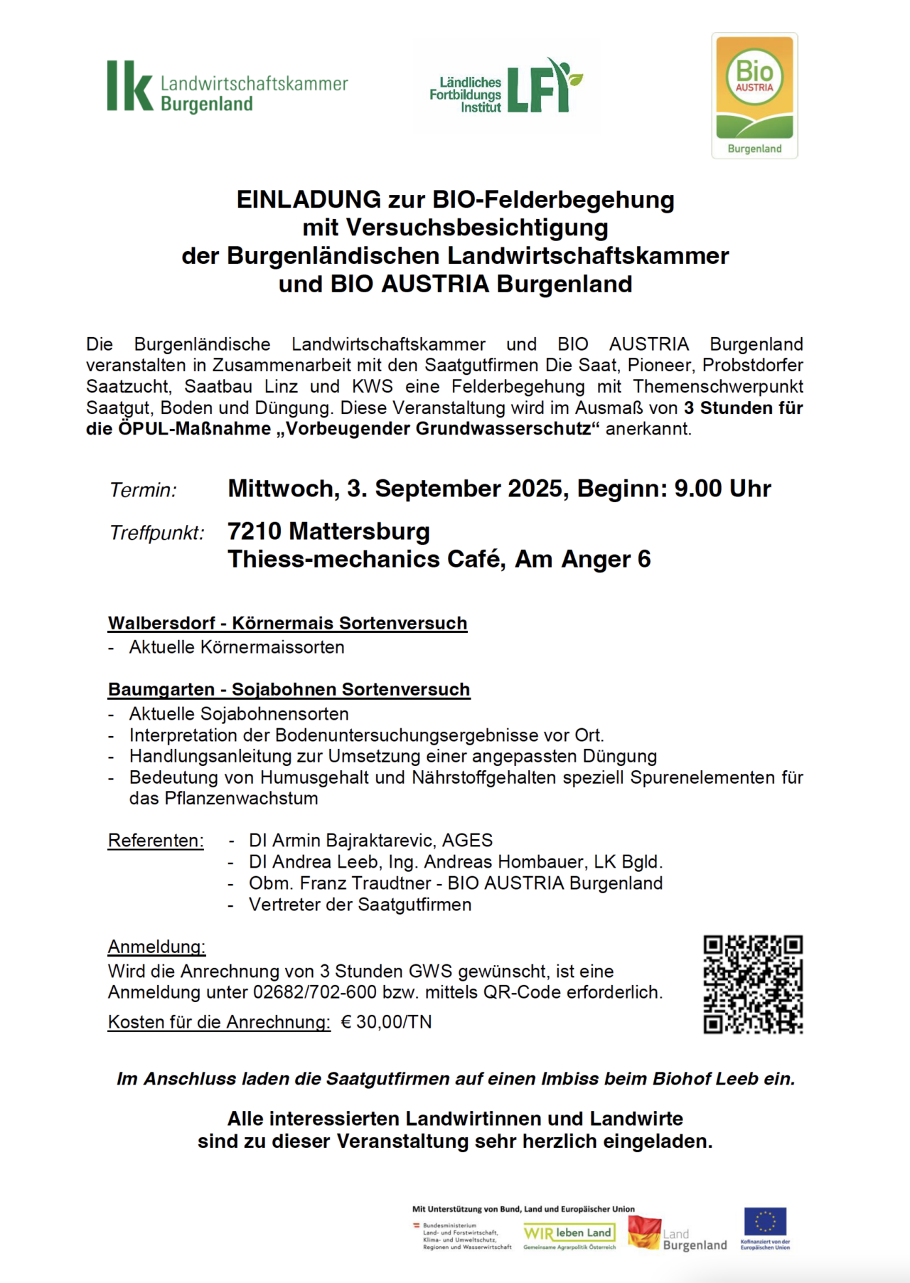 Einladung 03.09.2025