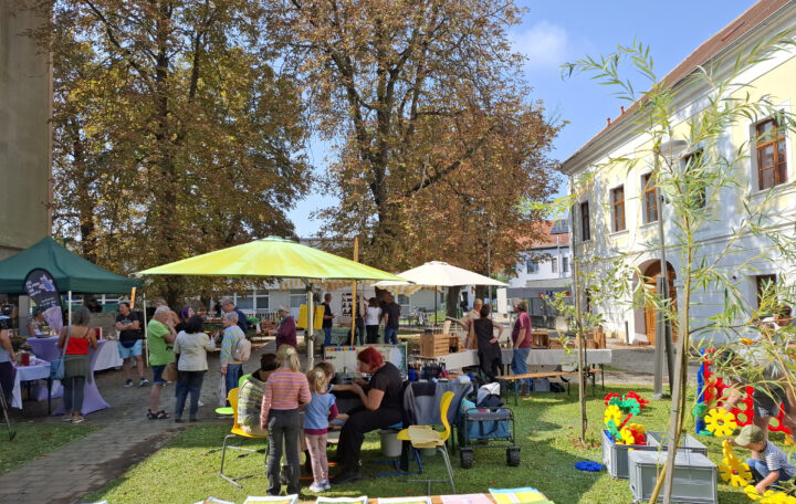 Kinderschminken am Biofest Frauenkirchen