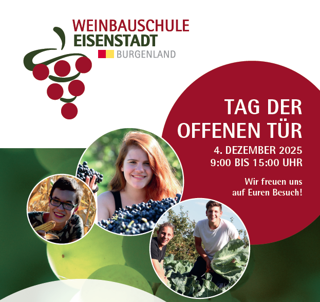 Einladung Tag der offenen Tür Weinbauschule Eisenstadt 2025