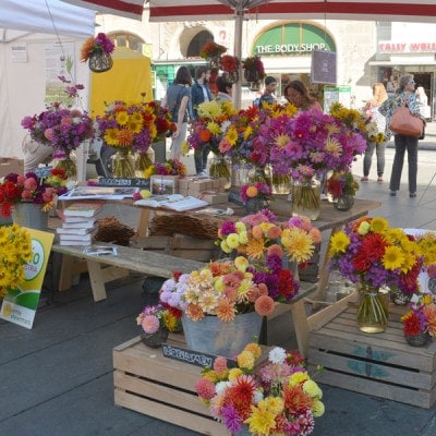 bunten Blumenstäuße