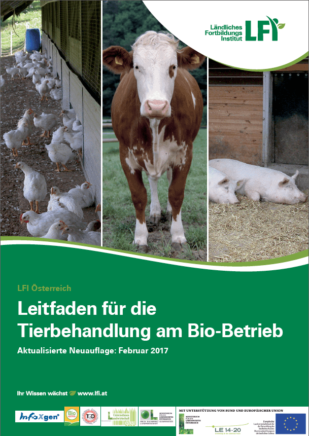 Titelblatt Leitfaden für die Tierbehandlung am Bio-Betrieb