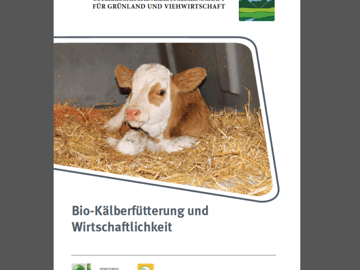 Deckblatt ÖAG Bio-Kälberfütterung und Wirtschaftlichkeit