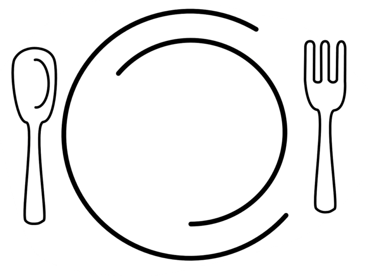 Symbolbild Teller und Besteck