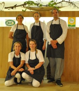 Küchenleiter Gorfer und sein Team