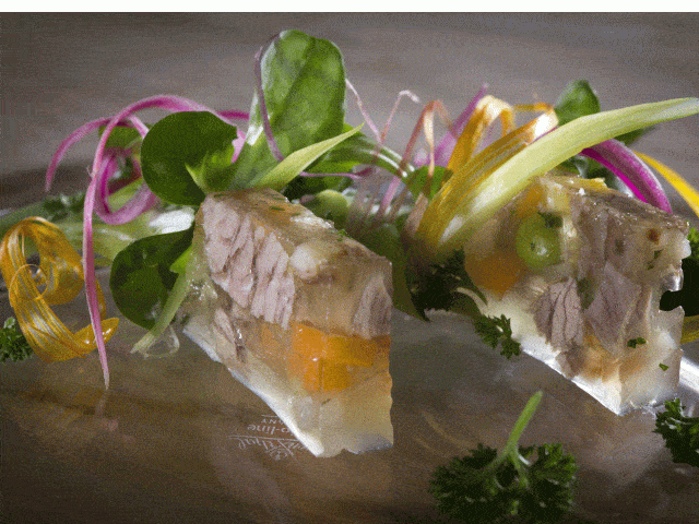 schön angerichtetes Essen