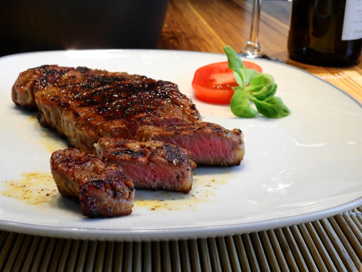 Steak mit Sauce